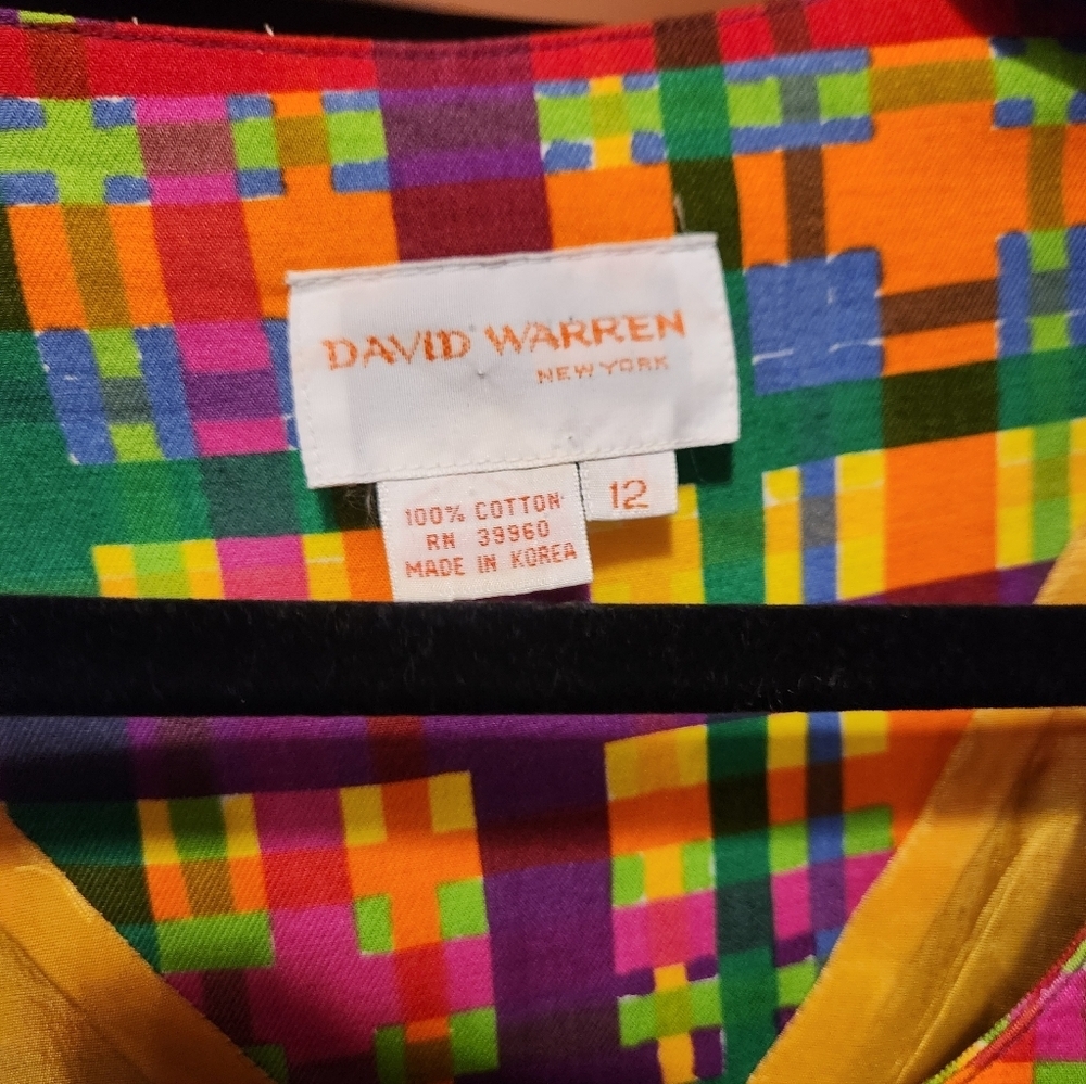Vibrant Vintage Multicolor Women's Skirt Suit - Picture 4 of 8